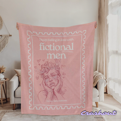 Falling for Fictional Men CrashOut Blanket
