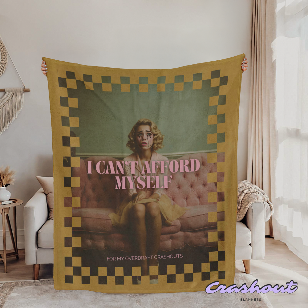 Meltdown in Monochrome CrashOut Blanket