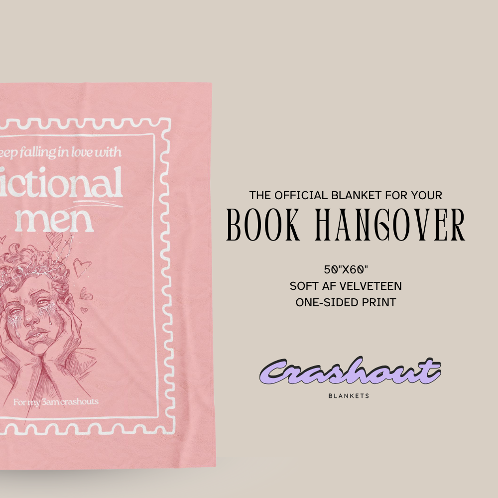 Falling for Fictional Men CrashOut Blanket