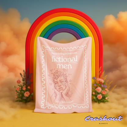 Falling for Fictional Men CrashOut Blanket