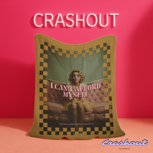 Meltdown in Monochrome CrashOut Blanket