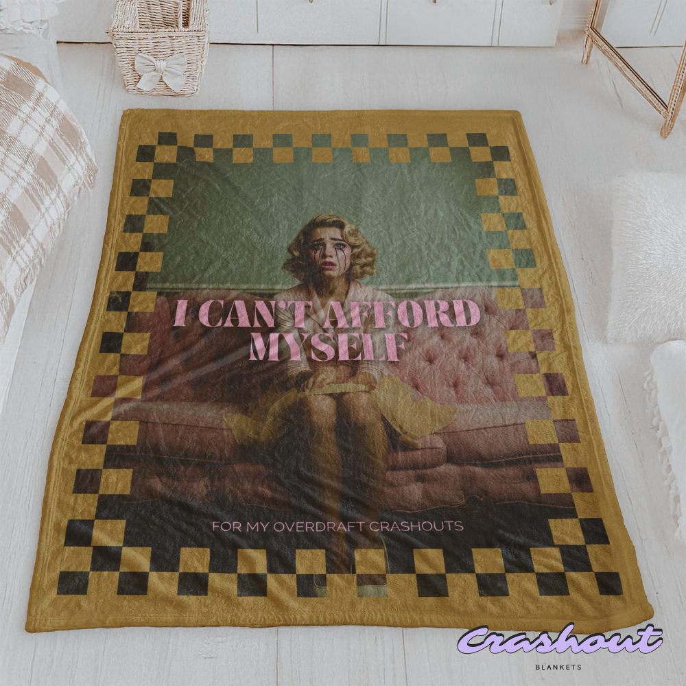 Meltdown in Monochrome CrashOut Blanket
