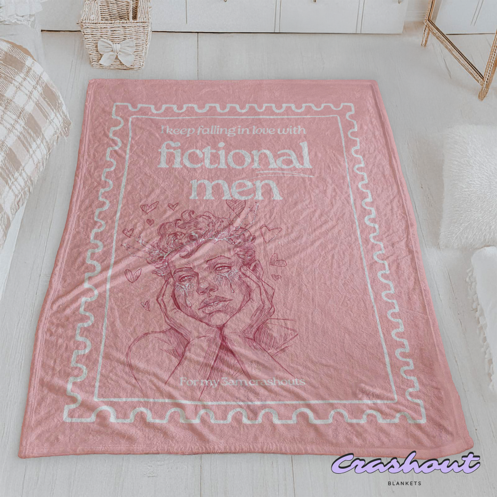 Falling for Fictional Men CrashOut Blanket