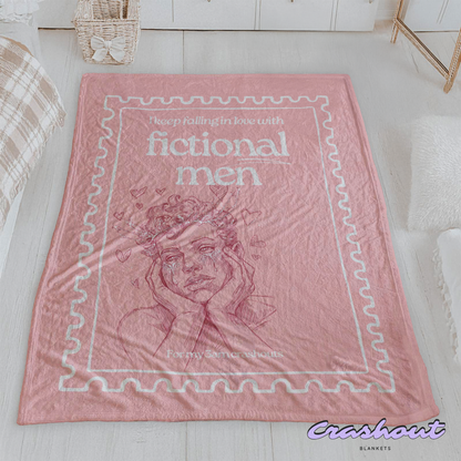 Falling for Fictional Men CrashOut Blanket